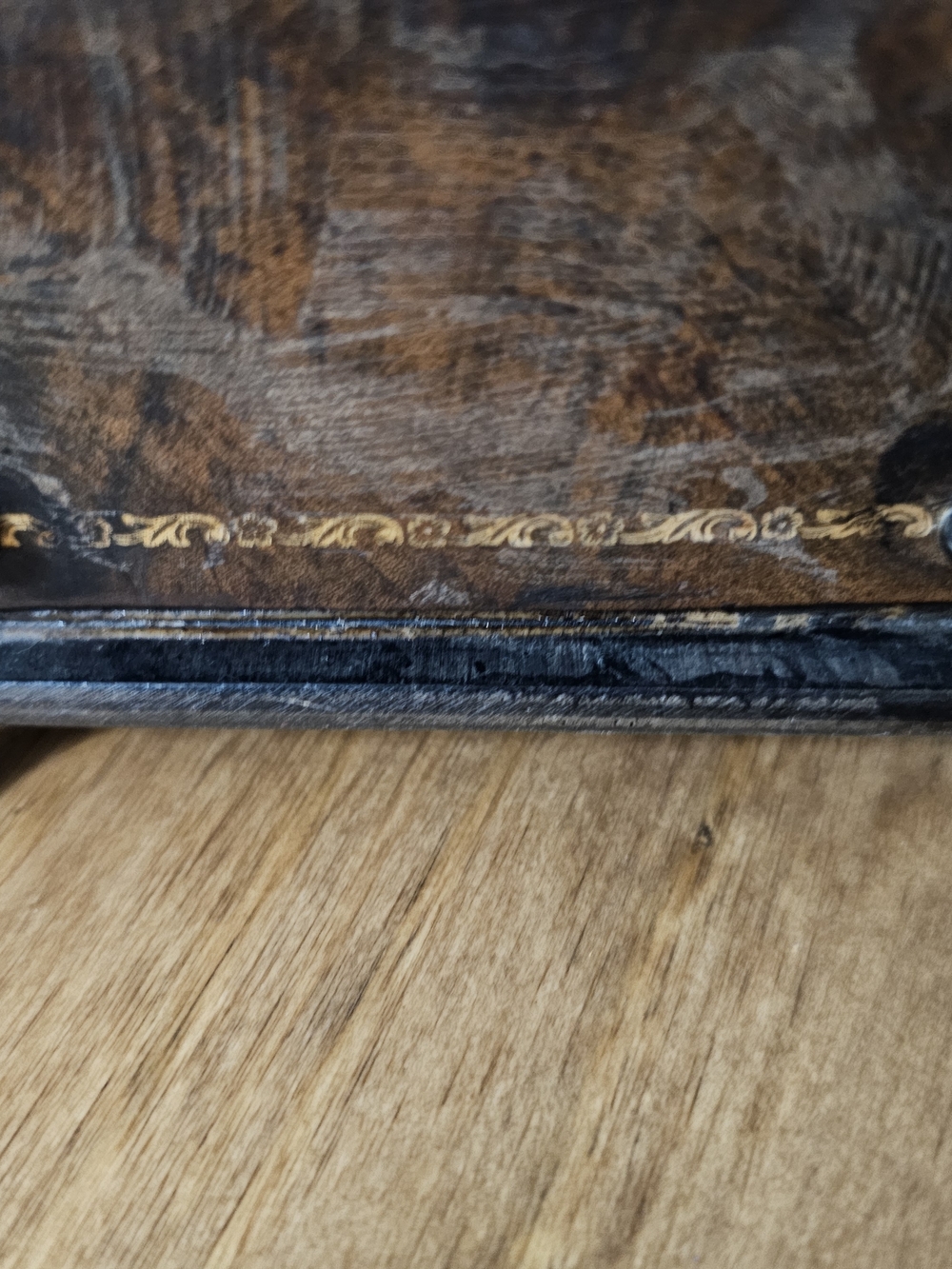 "Vintage" Antique-Style Unique Wooden Jewelry Organizer with Three Drawers - Picture 4 of 13